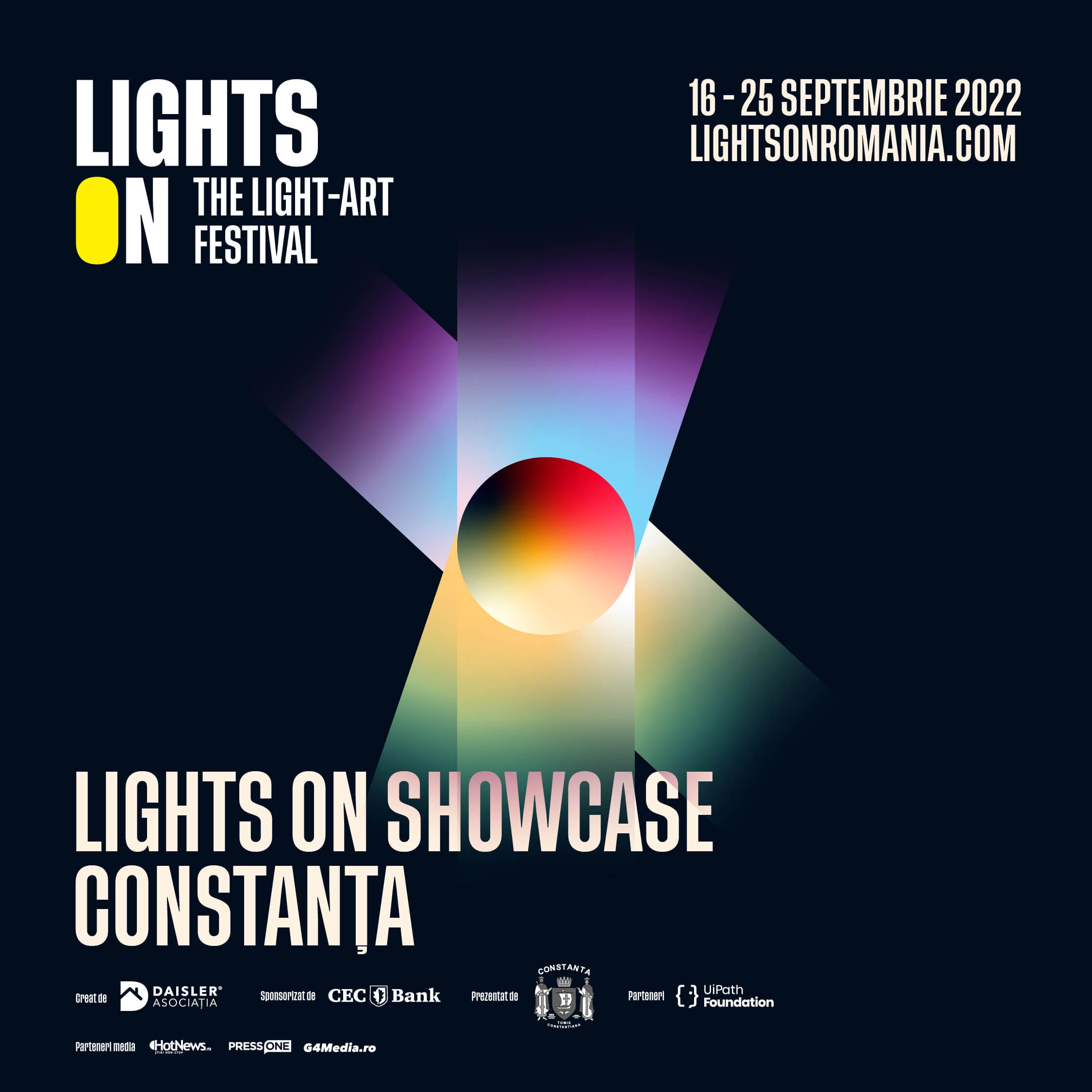 Festivalul de lumină Lights On ajunge în premieră la Constanța